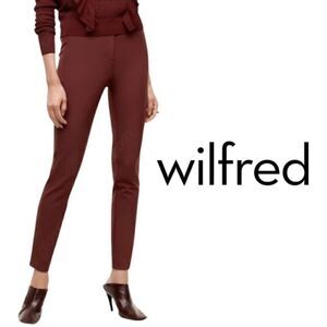 Aritzia Wilfred Le Fou Laure Pant Truffle High Rise Slim Leg Trouser Size 0